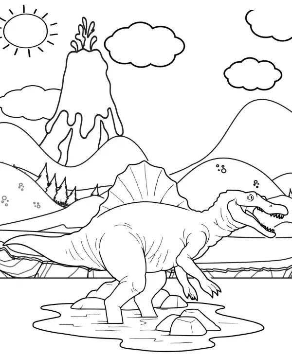 Spinosaurus Coloring Pages 16