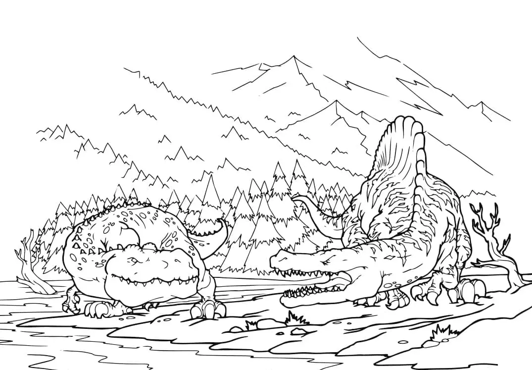 Spinosaurus Coloring Pages 20