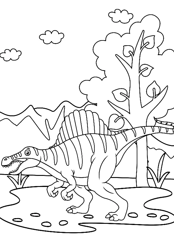 Spinosaurus Coloring Pages 48