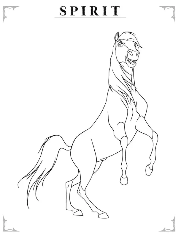 Spirit Riding Free Ausmalbilder 10