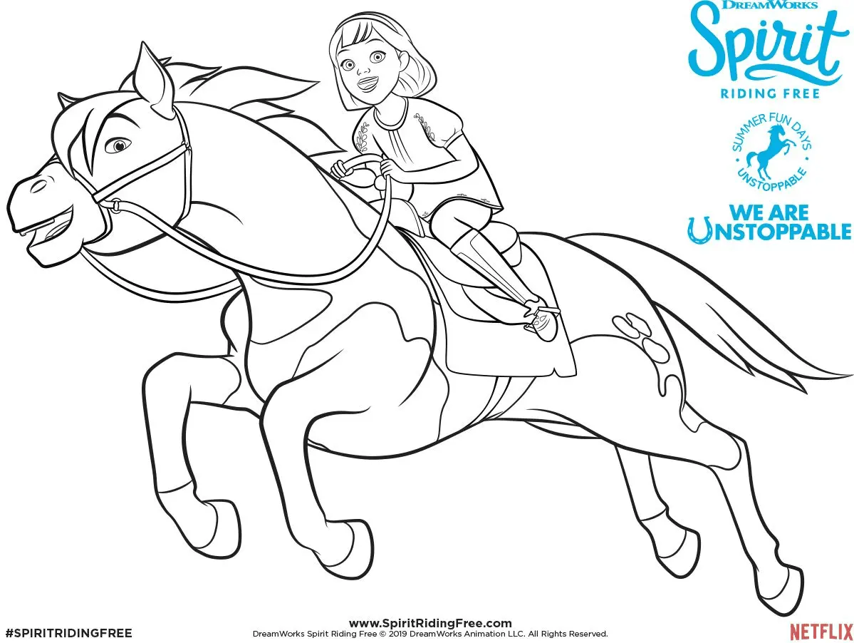Spirit Riding Free Ausmalbilder 13