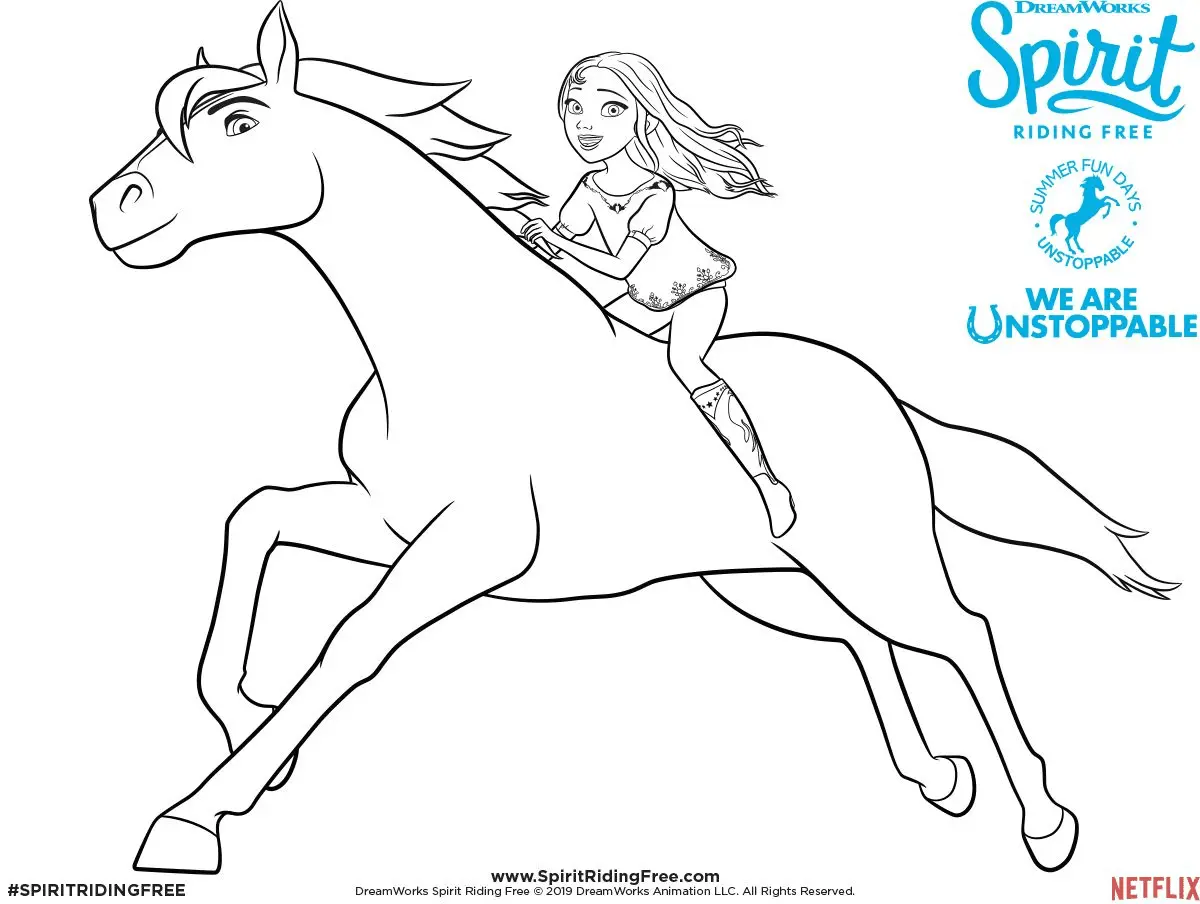 Spirit Riding Free Ausmalbilder 19