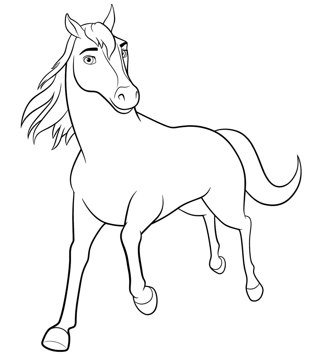 Spirit Riding Free Ausmalbilder 2