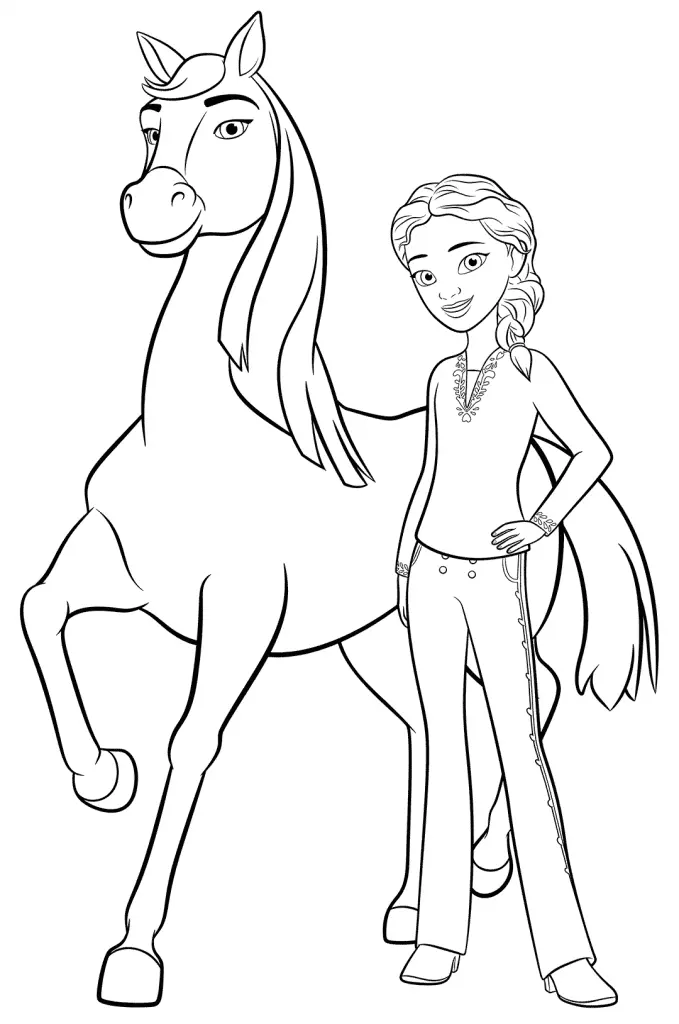 Spirit Riding Free Ausmalbilder 33