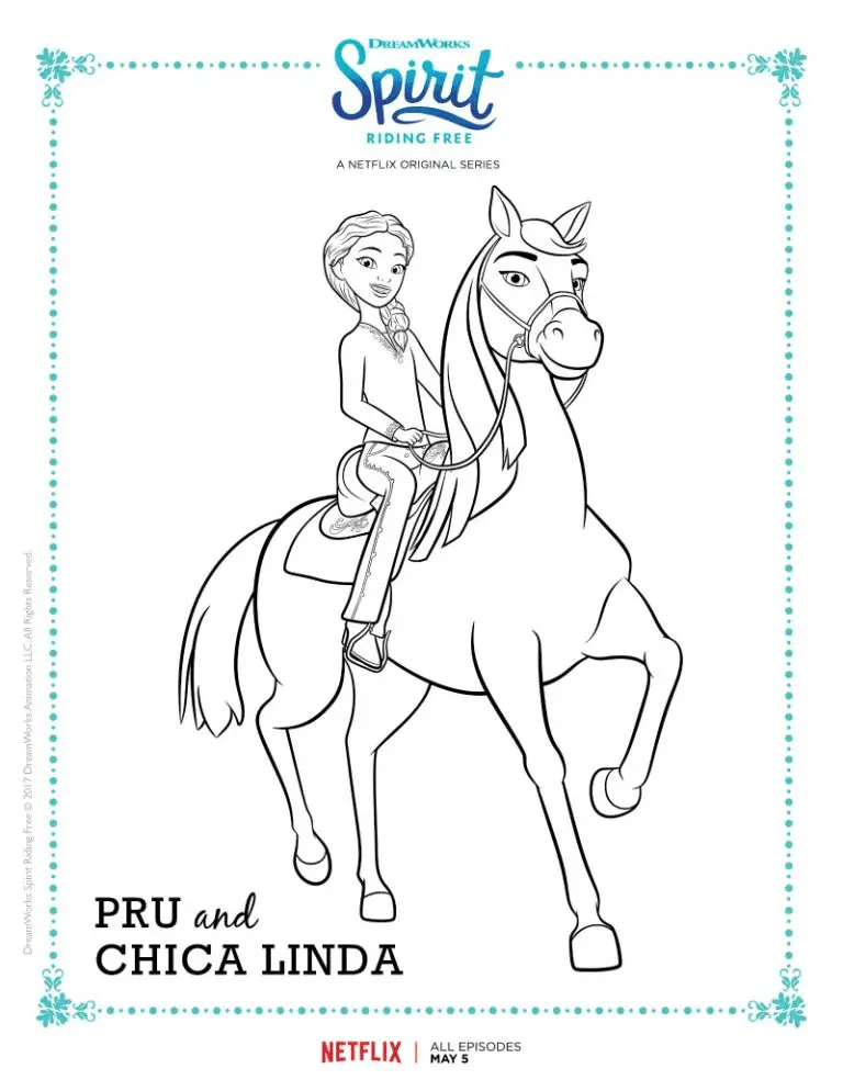Spirit Riding Free Ausmalbilder 34
