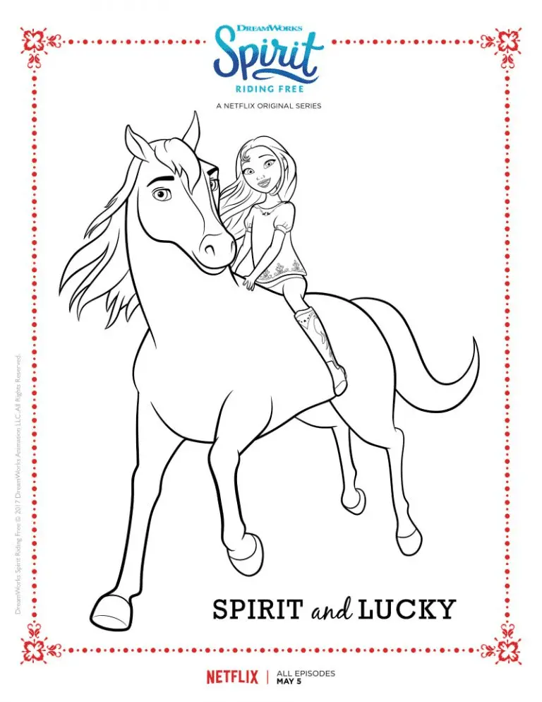 Spirit Riding Free Ausmalbilder 35