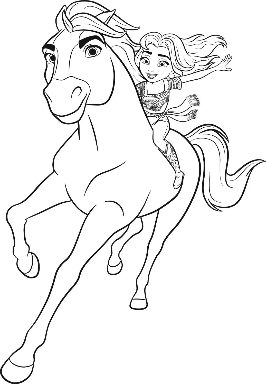Spirit Riding Free Ausmalbilder 4
