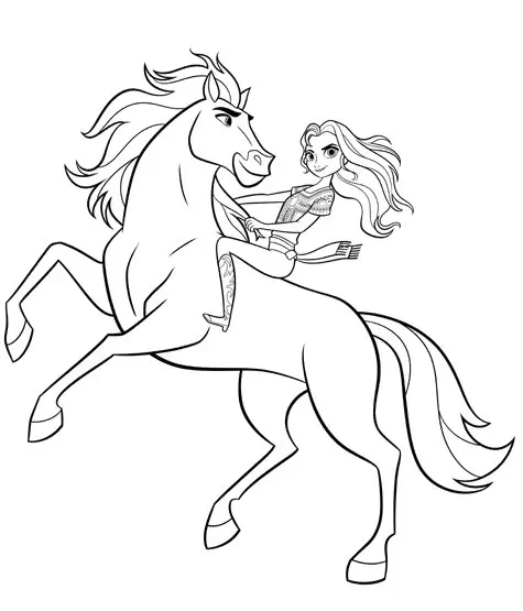Spirit Riding Free Ausmalbilder 7