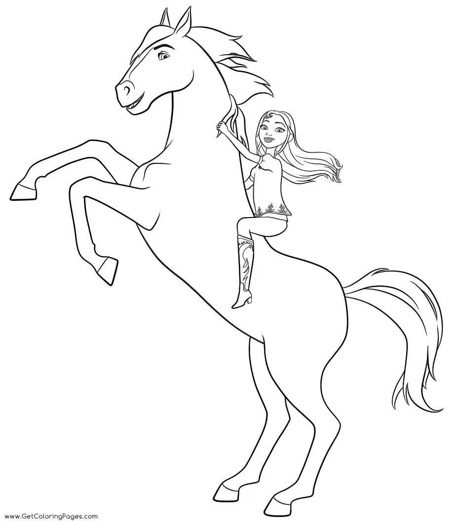 Spirit Riding Free Ausmalbilder 8