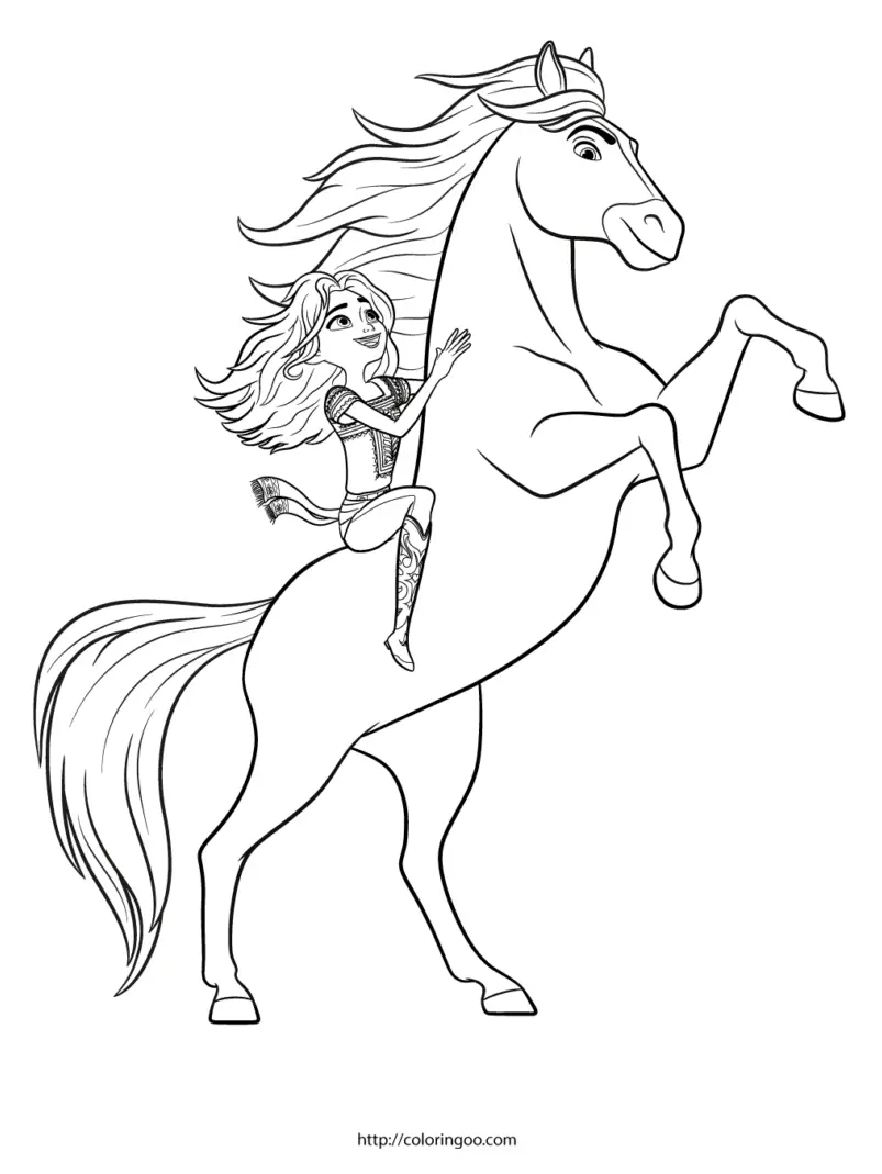 Spirit Riding Free Ausmalbilder 9