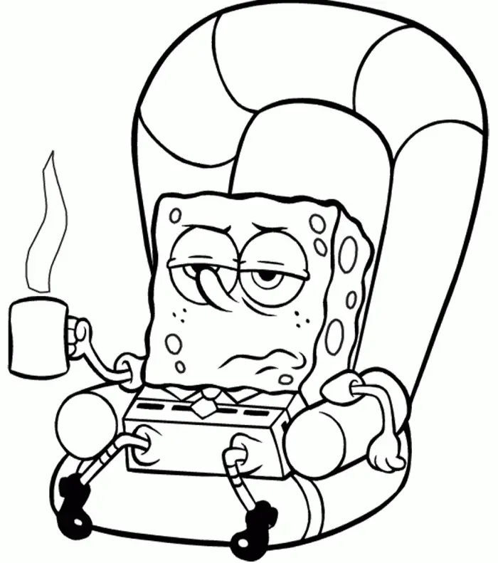 Bob Esponja Para Colorear 24