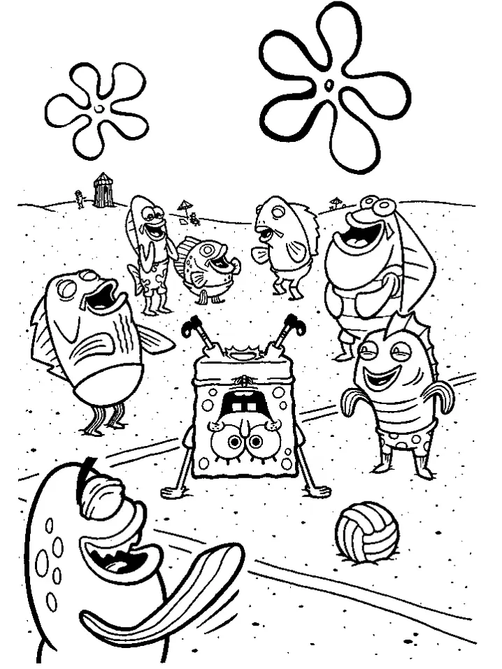 Bob Esponja Para Colorear 25