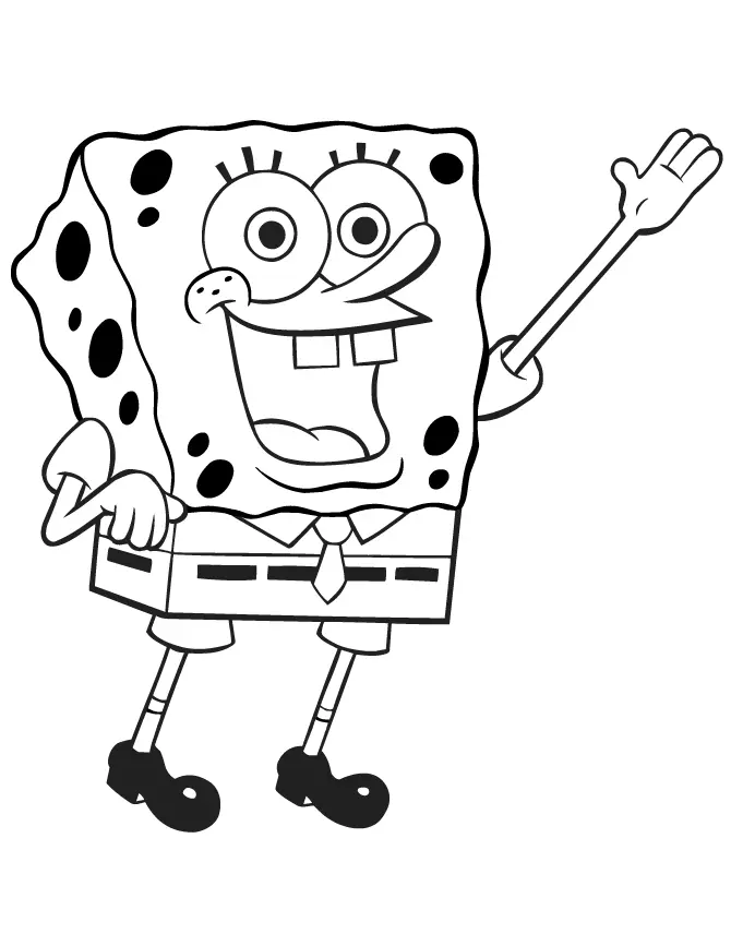 Bob Esponja Para Colorear 3