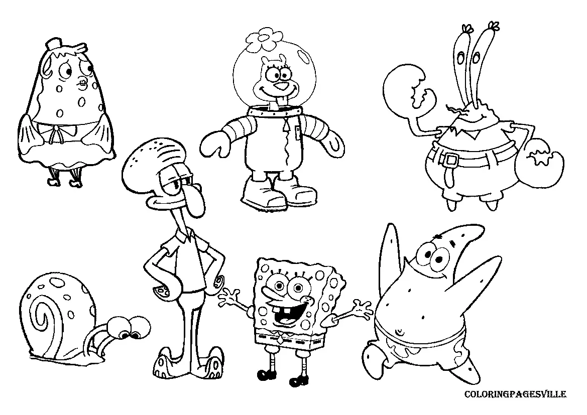 Bob Esponja Para Colorear 39