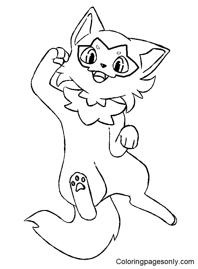 Sprigatito Para Colorear 14