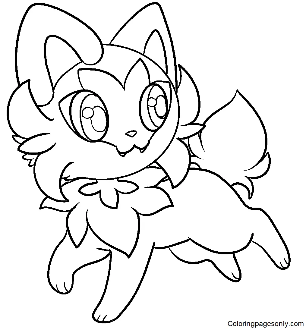 Sprigatito Para Colorear 8