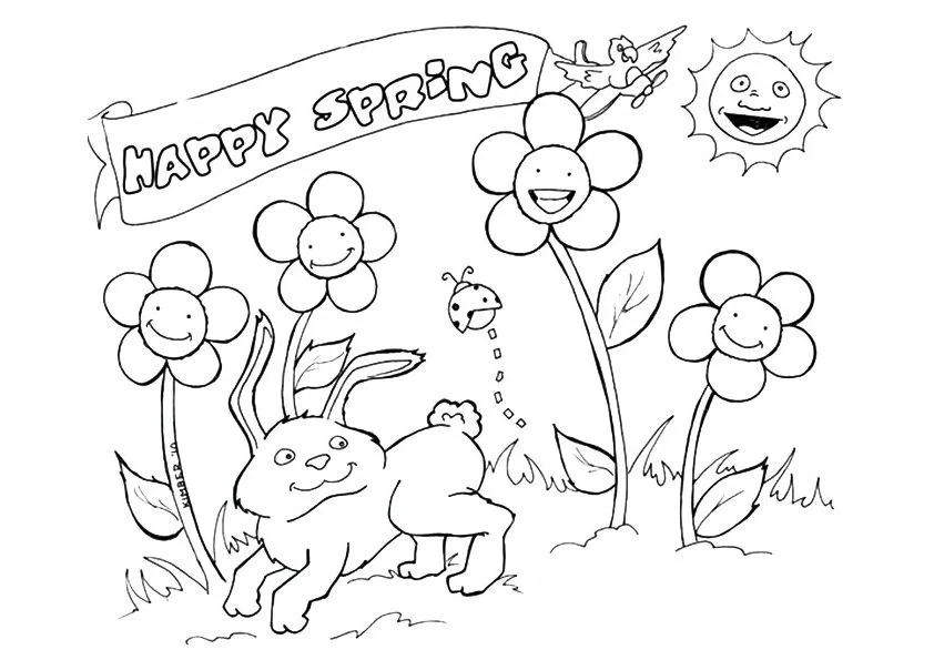 Frühling Ausmalbilder 12