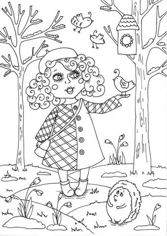 Spring Coloring Pages 122