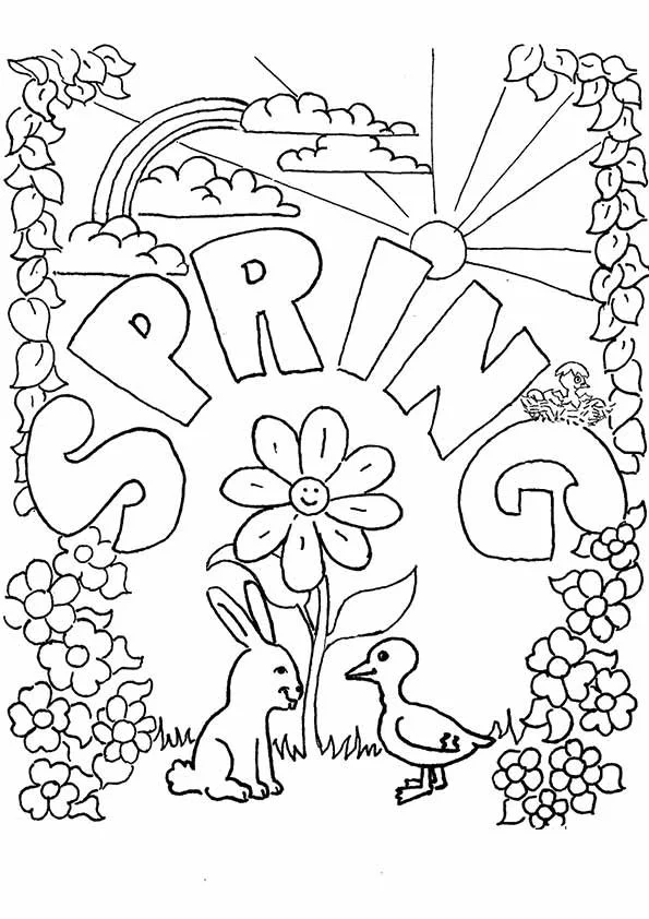 Frühling Ausmalbilder 16