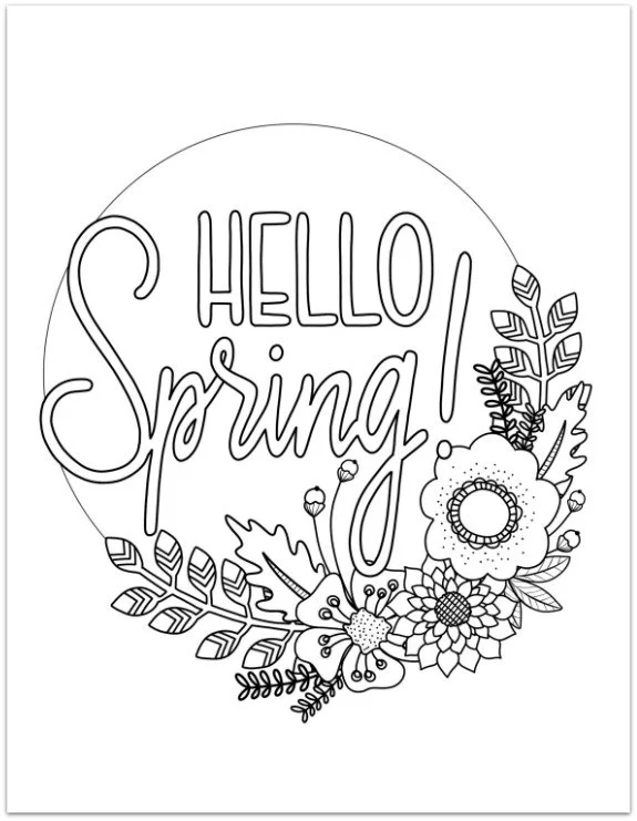 Frühling Ausmalbilder 3