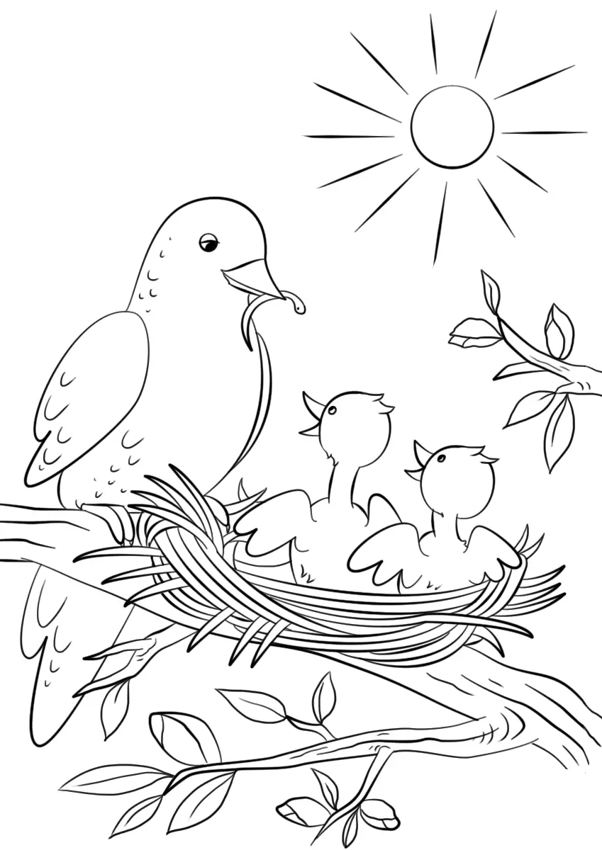 Frühling Ausmalbilder 4
