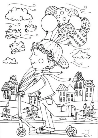 Spring Coloring Pages 90