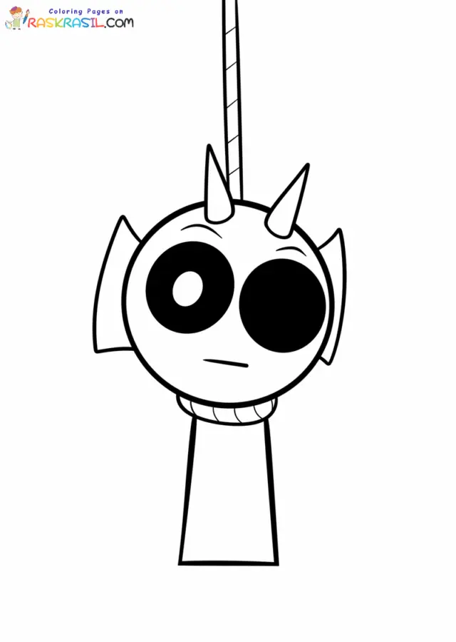 Sprunki Corruptbox para Colorear 11