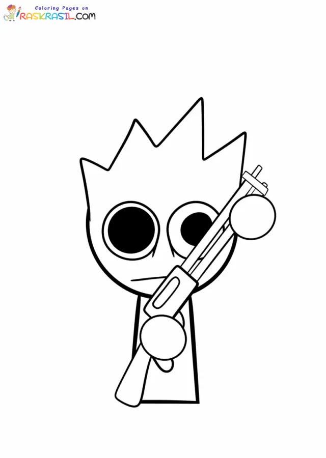 Sprunki Corruptbox para Colorear 2