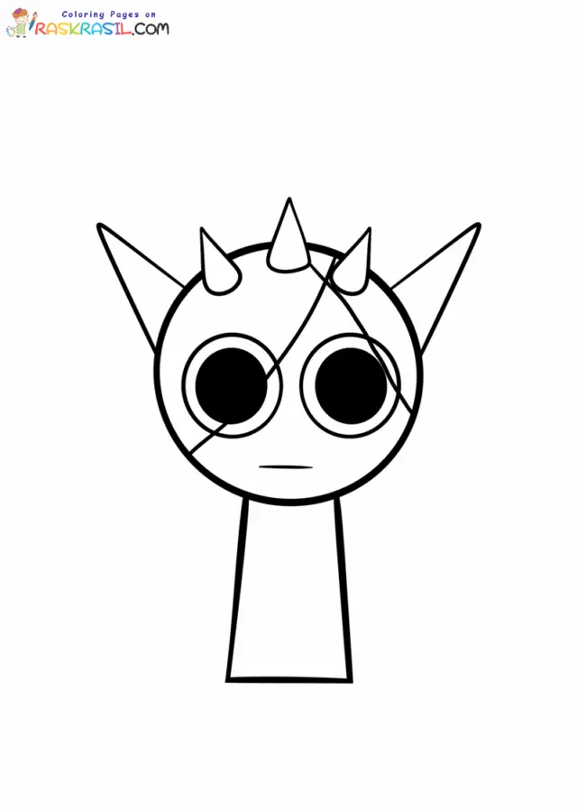 Sprunki Corruptbox para Colorear 21