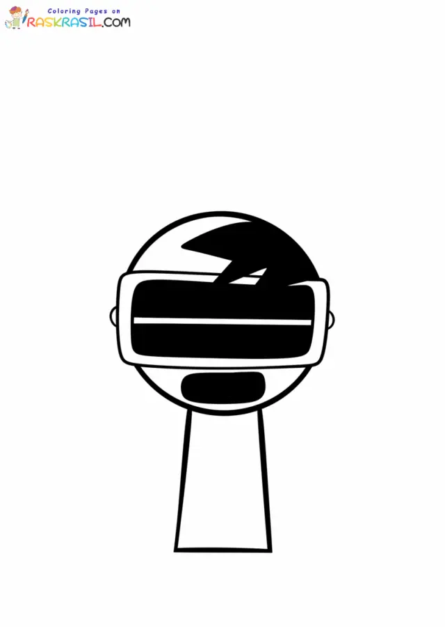 Sprunki Corruptbox para Colorear 9
