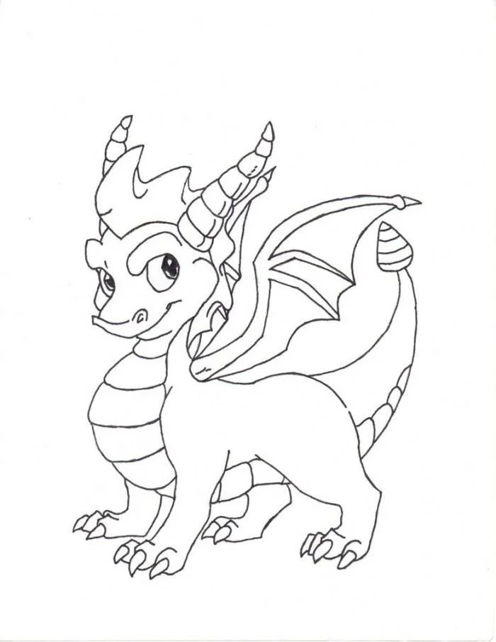 Spyro Coloring Pages 8