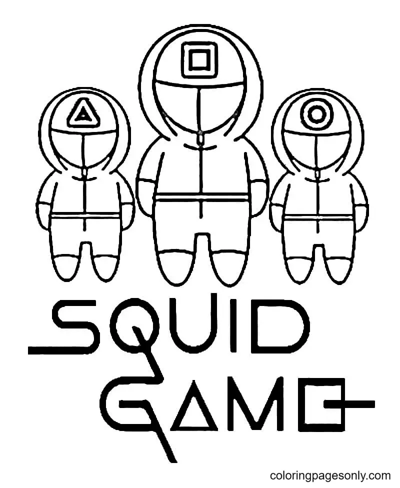 Squid Game Coloring Pages 1