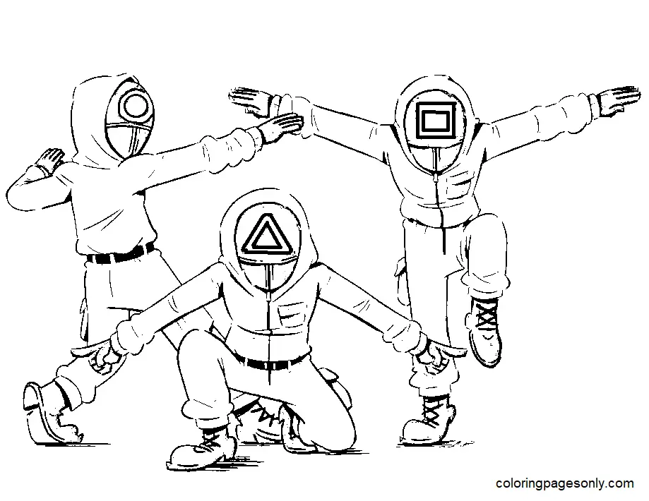 Squid Game Coloring Pages 36