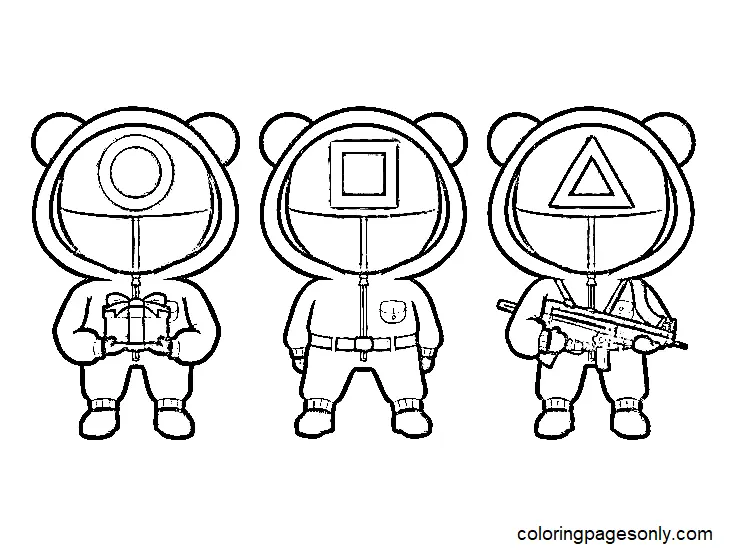 Squid Game Coloring Pages 43