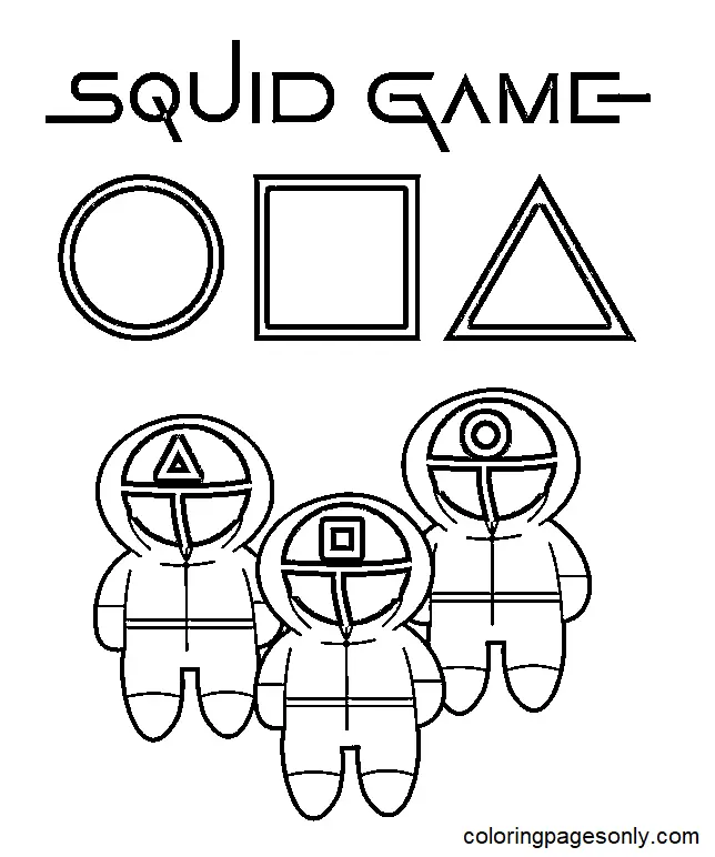 Squid Game Ausmalbilder
