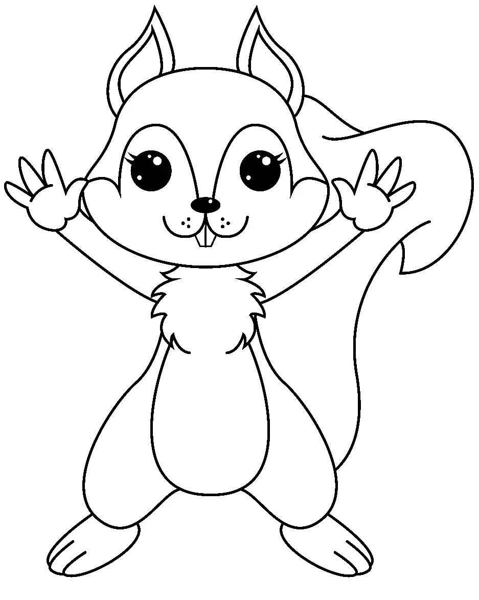 Eichhörnchen Ausmalbilder 102