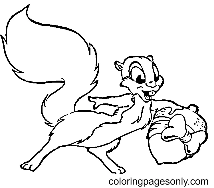 Squirrel Coloring Pages 106