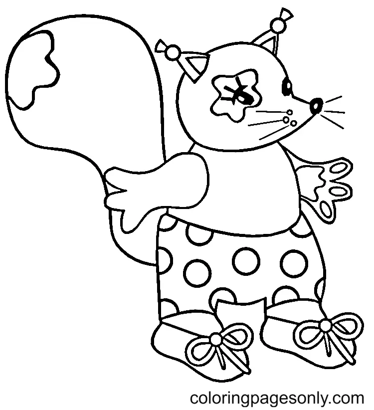 Eichhörnchen Ausmalbilder 109