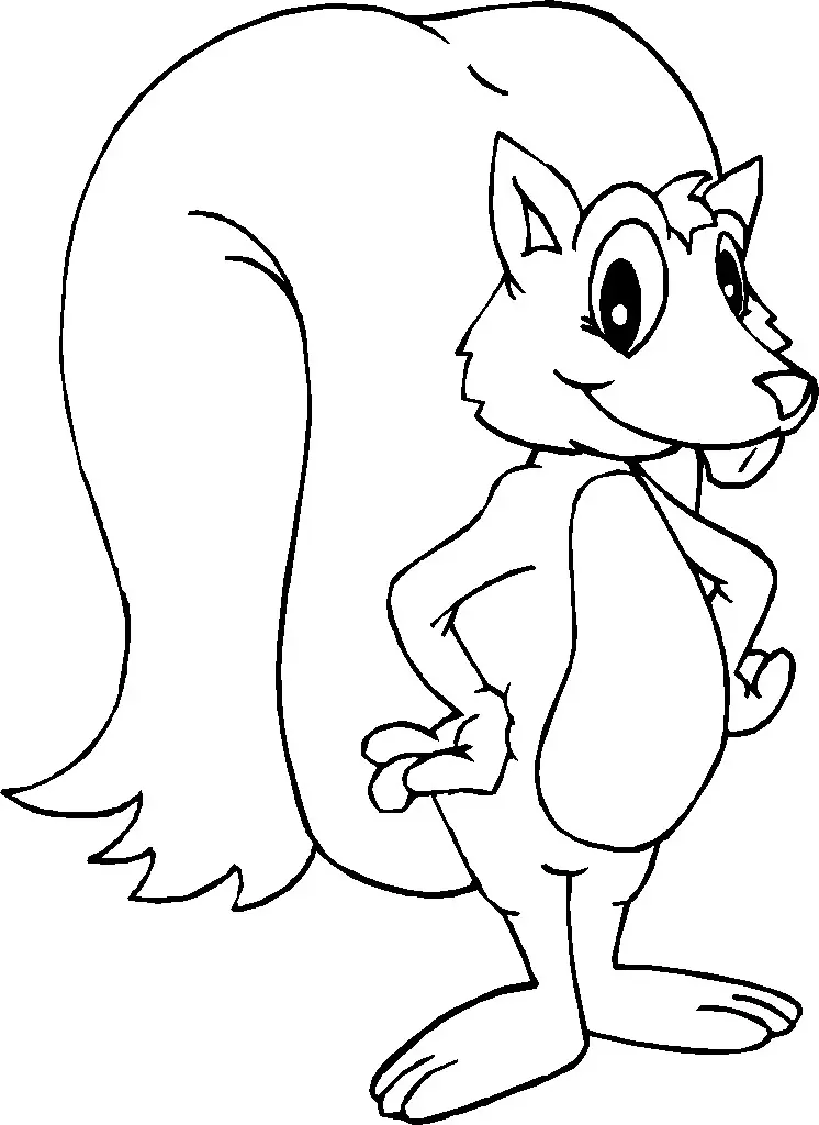 Eichhörnchen Ausmalbilder 21