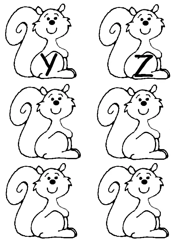 Eichhörnchen Ausmalbilder 43