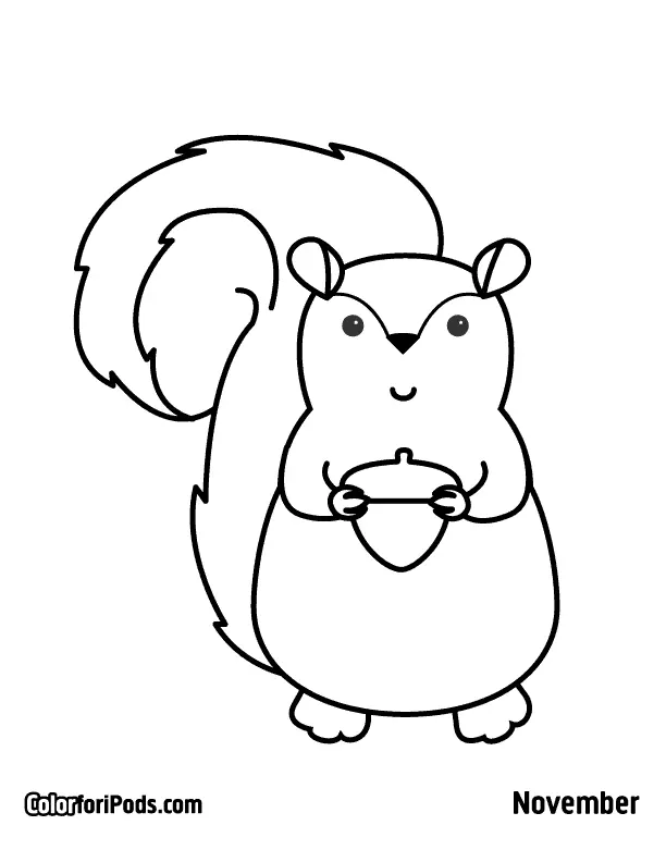 Eichhörnchen Ausmalbilder 44