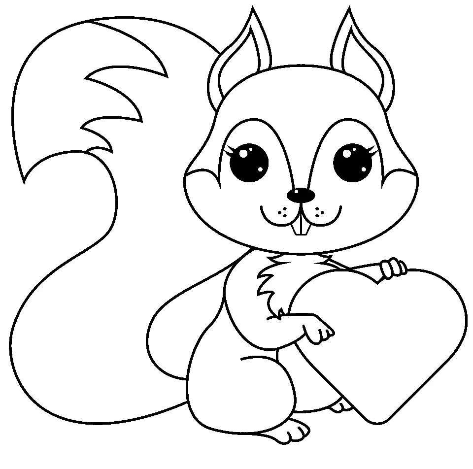 Eichhörnchen Ausmalbilder 55