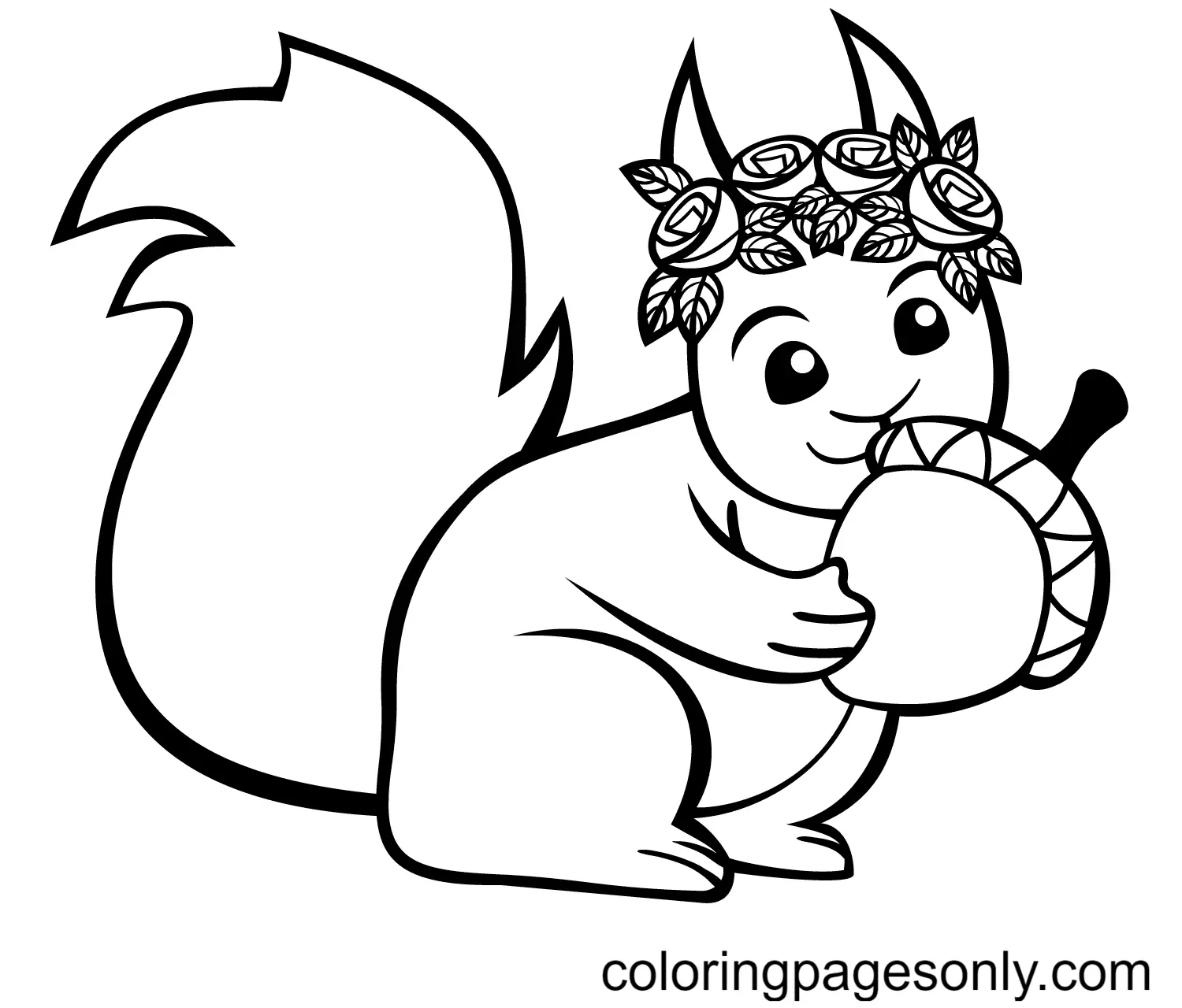 Squirrel Coloring Pages 87