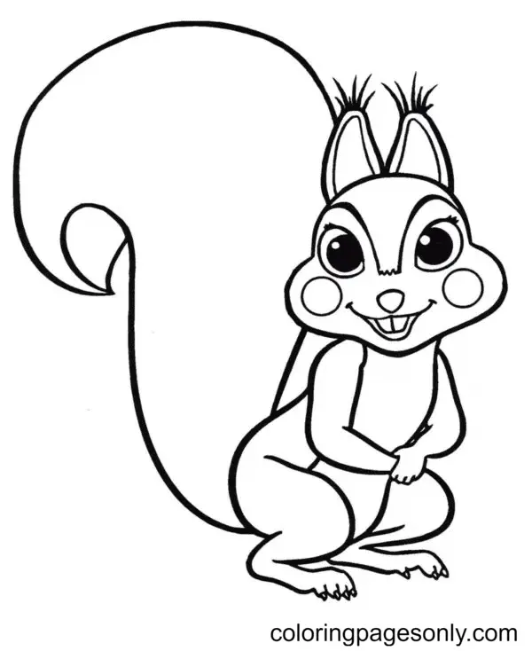 Eichhörnchen Ausmalbilder 89
