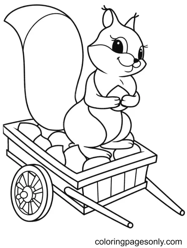 Eichhörnchen Ausmalbilder 99