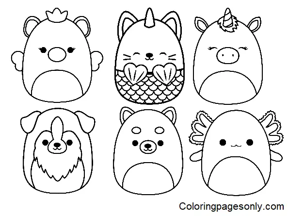 Squishmallow Para Colorear 31