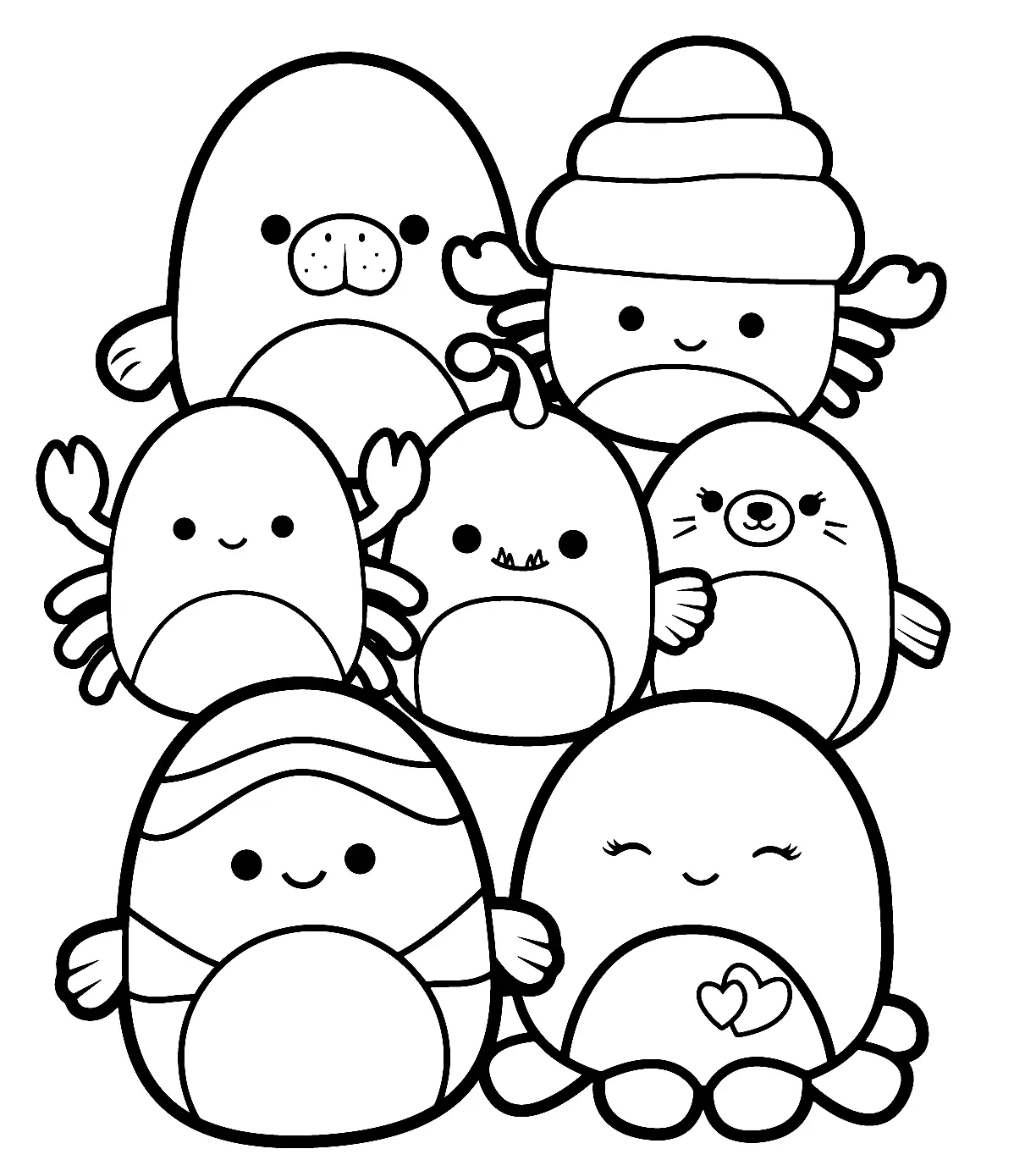 Squishmallow Para Colorear 48