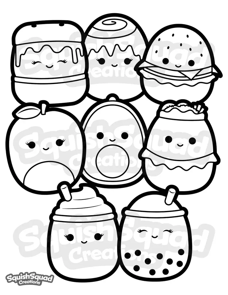 Squishmallow Para Colorear 51
