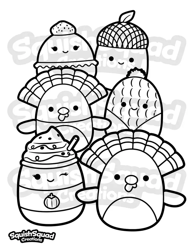 Squishmallow Para Colorear 56