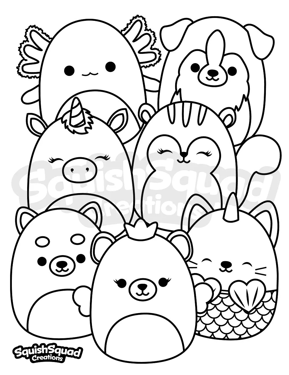 Squishmallow Para Colorear 59